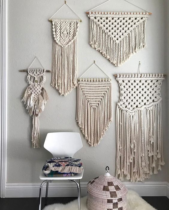 Deco-mur-macramé